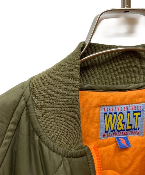 W.&L.T.（ウォルト）W.&L.T. (ウォルト) キルティングジャケット カーキ サイズ:Lの古着・服飾アイテム