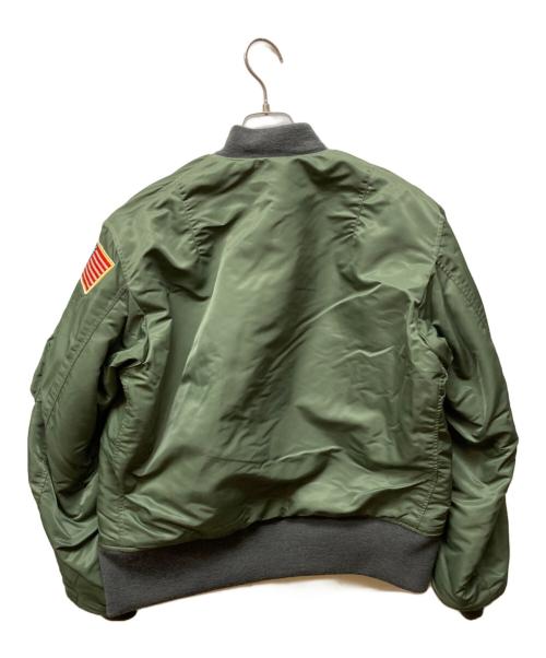 BUZZ RICKSON'S（バズリクソンズ）Buzz Rickson's (バズリクソンズ) PEANUTS (ピーナッツ) MA-1 D-TYPE/エムエーワンディータイプ カーキ サイズ:Lの古着・服飾アイテム