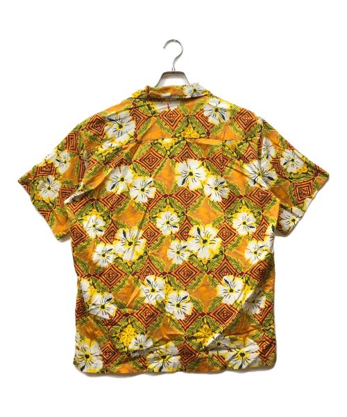 pataloha（パタロハ）pataloha (パタロハ) ハイビスカス柄アロハシャツ オレンジ サイズ:Mの古着・服飾アイテム