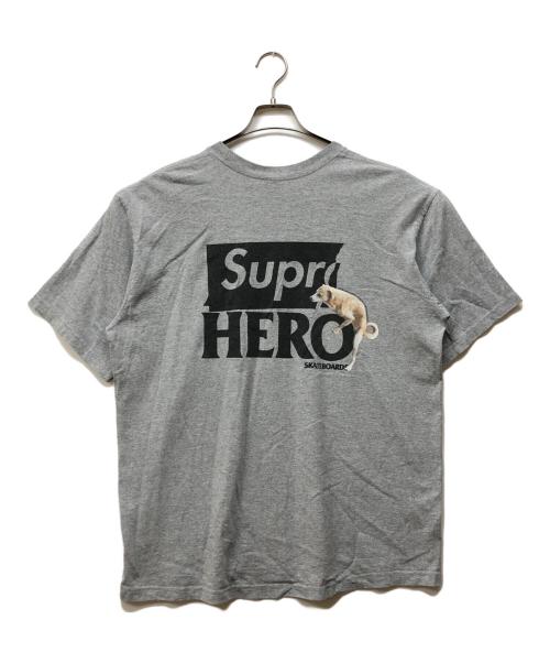 SUPREME（シュプリーム）SUPREME (シュプリーム) ANTIHERO (アンタイヒーロー) ロゴカットソー グレー サイズ:XLの古着・服飾アイテム