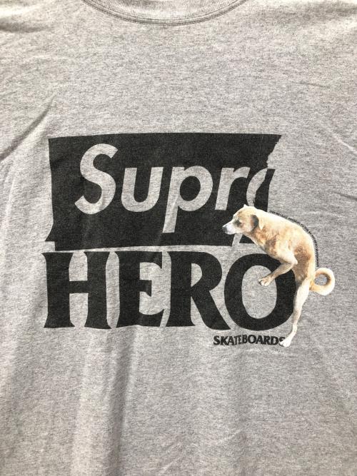 SUPREME（シュプリーム）SUPREME (シュプリーム) ANTIHERO (アンタイヒーロー) ロゴカットソー グレー サイズ:XLの古着・服飾アイテム