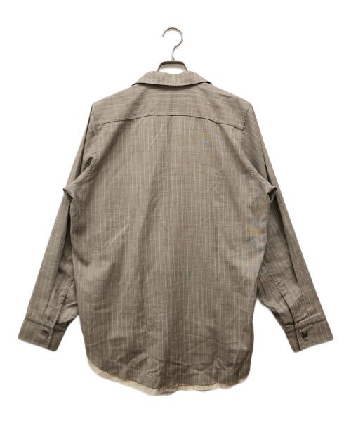 Knuth Marf（クヌースマーフ）knuth marf (クヌースマーフ) スキッパーシャツ ブラウン サイズ:Sの古着・服飾アイテム
