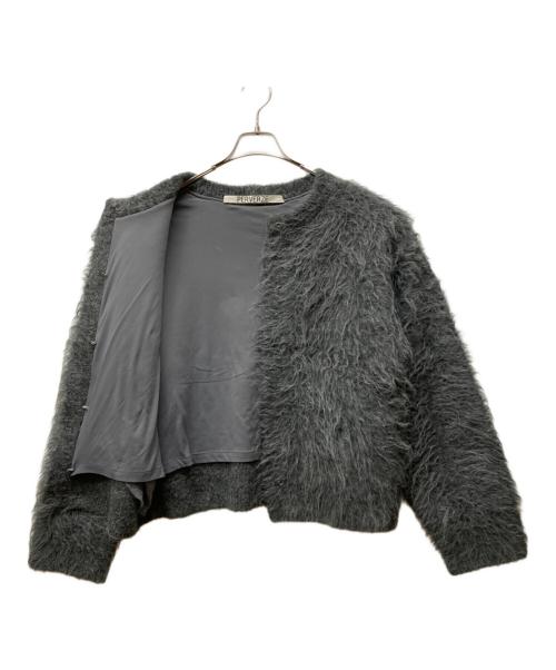 PERVERZE（パーバーズ）PERVERZE (パーバーズ) シャギーカーディガン グレー サイズ:Fの古着・服飾アイテム