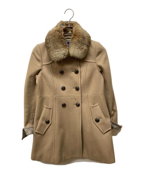 BURBERRY BLUE LABEL（バーバリーロンドンブルーレーベル）BURBERRY BLUE LABEL (バーバリーロンドンブルーレーベル) ショートコート ベージュ サイズ:38の古着・服飾アイテム