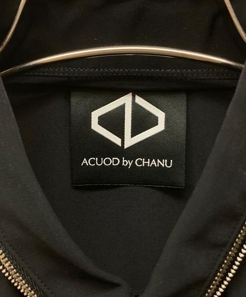 ACUOD by CHANU（アクオド バイ チャヌ）ACUOD by CHANU (アクオド バイ チャヌ) デザインシャツワンピース ブラック サイズ:FREEの古着・服飾アイテム