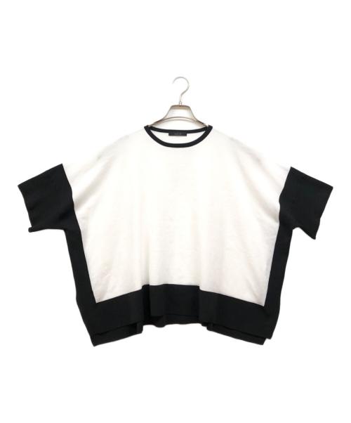 lelill（レリル）lelill (レリル) ハイテクバイカラーケープ ホワイト サイズ:38の古着・服飾アイテム