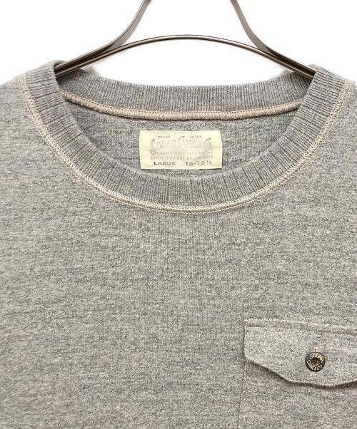 SUGAR CANE（シュガーケーン）SUGAR CANE (シュガーケーン) F.ROMANCE S/S POCKET T-SHIRT グレー サイズ:Lの古着・服飾アイテム
