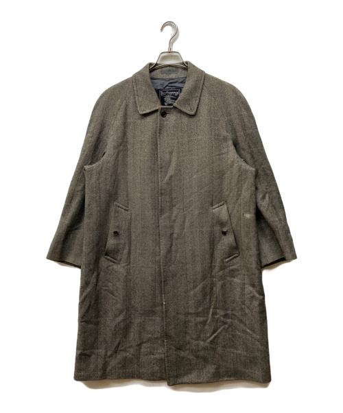 Burberry's（バーバリー）Burberry's (バーバリー) ウールカシミヤ ヘリンボーンステンカラーコート グレー サイズ:90-165の古着・服飾アイテム
