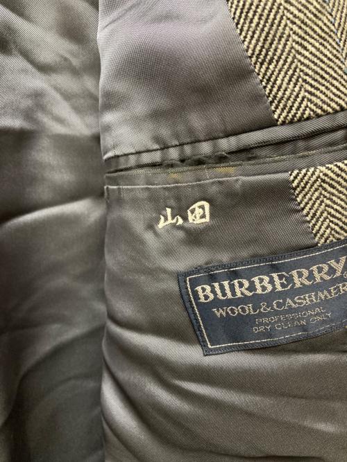 Burberry's（バーバリー）Burberry's (バーバリー) ウールカシミヤ ヘリンボーンステンカラーコート グレー サイズ:90-165の古着・服飾アイテム