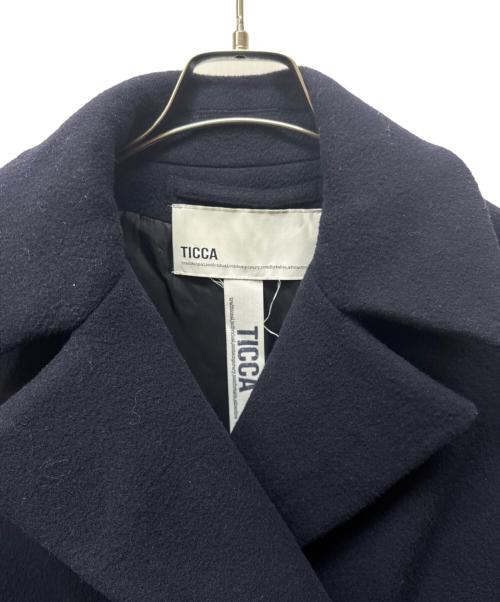 ticca（ティッカ）TICCA (ティッカ) ウール テントコート ネイビー サイズ:FREEの古着・服飾アイテム