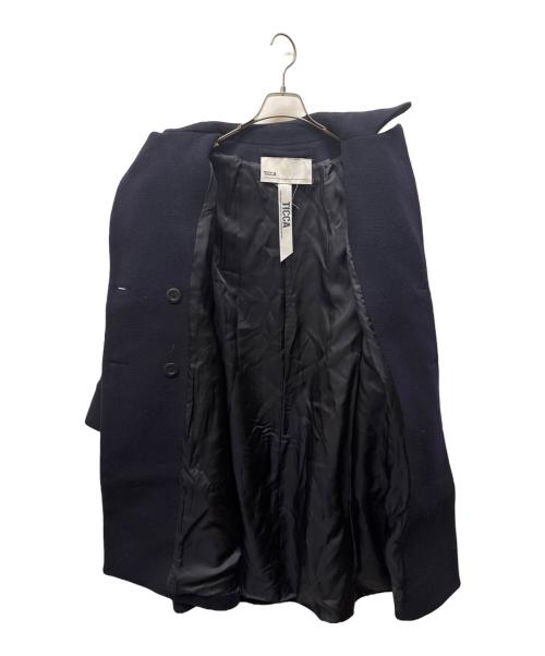 ticca（ティッカ）TICCA (ティッカ) ウール テントコート ネイビー サイズ:FREEの古着・服飾アイテム