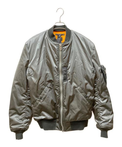 BUZZ RICKSON'S（バズリクソンズ）Buzz Rickson's (バズリクソンズ) PORTER (ポーター) MA-1＆WALLET/エムエーワン＆ウォレット グレー サイズ:42 LONGの古着・服飾アイテム