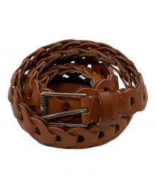 Llife（ライフ）の古着「LEATHER CHAIN BELT」｜ブラウン