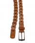 Llife (ライフ) LEATHER CHAIN BELT ブラウン：6000円