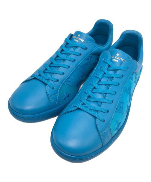 LOUIS VUITTON（ルイ ヴィトン）LOUIS VUITTON (ルイ ヴィトン) ルクセンブルグラインモノグラムスニーカー ブルー サイズ:6の古着・服飾アイテム