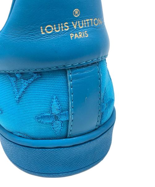 LOUIS VUITTON（ルイ ヴィトン）LOUIS VUITTON (ルイ ヴィトン) ルクセンブルグラインモノグラムスニーカー ブルー サイズ:6の古着・服飾アイテム