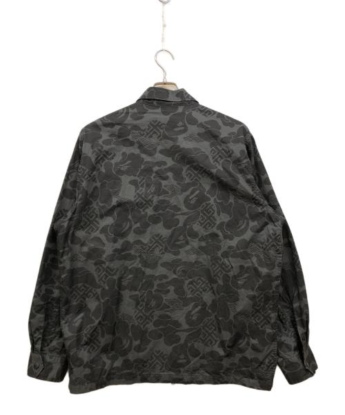 A BATHING APE（ア ベイシング エイプ）A BATHING APE (ア ベイシング エイプ) ASIA CAMO ZIP JACKET ブラック サイズ:Ⅼの古着・服飾アイテム