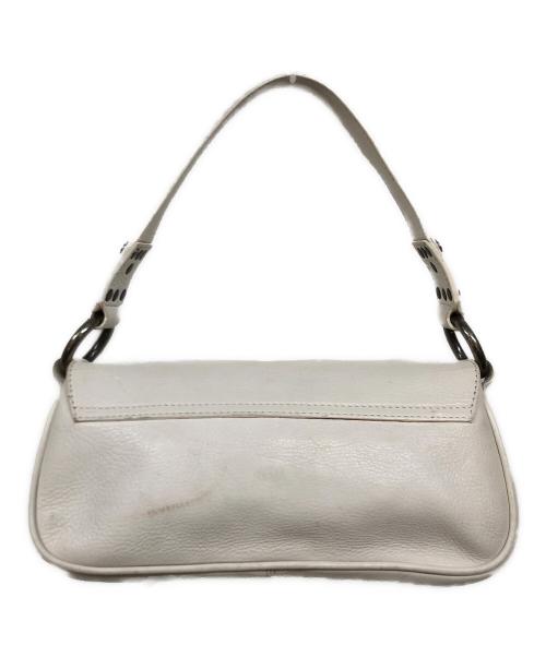 DOLCE & GABBANA（ドルチェ＆ガッバーナ）DOLCE & GABBANA (ドルチェ＆ガッバーナ) バックル付きミニハンドバッグ ホワイトの古着・服飾アイテム