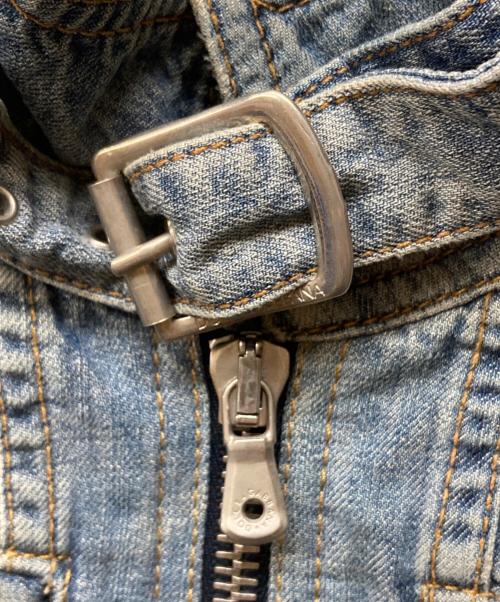 DOLCE & GABBANA（ドルチェ＆ガッバーナ）DOLCE & GABBANA (ドルチェ＆ガッバーナ) デニムライダースジャケット インディゴ サイズ:size 42の古着・服飾アイテム