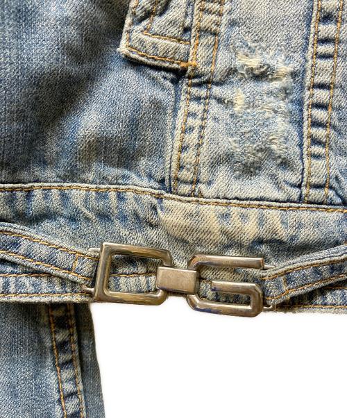 DOLCE & GABBANA（ドルチェ＆ガッバーナ）DOLCE & GABBANA (ドルチェ＆ガッバーナ) デニムライダースジャケット インディゴ サイズ:size 42の古着・服飾アイテム