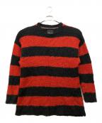 NUMBER (N)INEナンバーナイン）の古着「復刻 ボーダーニット」｜レッド×ブラック