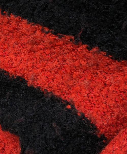 NUMBER (N)INE（ナンバーナイン）NUMBER (N)INE (ナンバーナイン) 復刻 ボーダーニット レッド×ブラック サイズ:4の古着・服飾アイテム