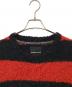 中古・古着 NUMBER (N)INE (ナンバーナイン) 復刻 ボーダーニット レッド×ブラック サイズ:4：22000円