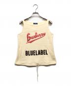 BURBERRY BLUE LABELバーバリー ブルー レーベル）の古着「ロゴタンクトップ」｜アイボリー