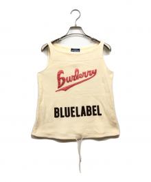 BURBERRY BLUE LABEL（バーバリー ブルー レーベル）の古着「ロゴタンクトップ」｜アイボリー