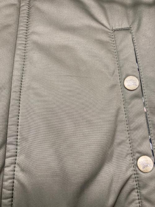 BURBERRY BLUE LABEL（バーバリー ブルー レーベル）BURBERRY BLUE LABEL (バーバリー ブルー レーベル) ラクーンファー ダウンジャケット オリーブ サイズ:38の古着・服飾アイテム