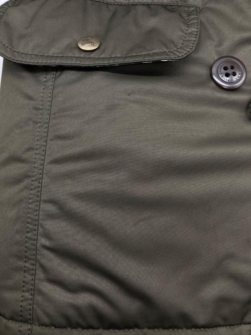 BURBERRY BLUE LABEL（バーバリー ブルー レーベル）BURBERRY BLUE LABEL (バーバリー ブルー レーベル) ラクーンファー ダウンジャケット オリーブ サイズ:38の古着・服飾アイテム