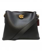 COACHコーチ）の古着「WILLOW ウィロウ ショルダー バッグ」｜ブラック