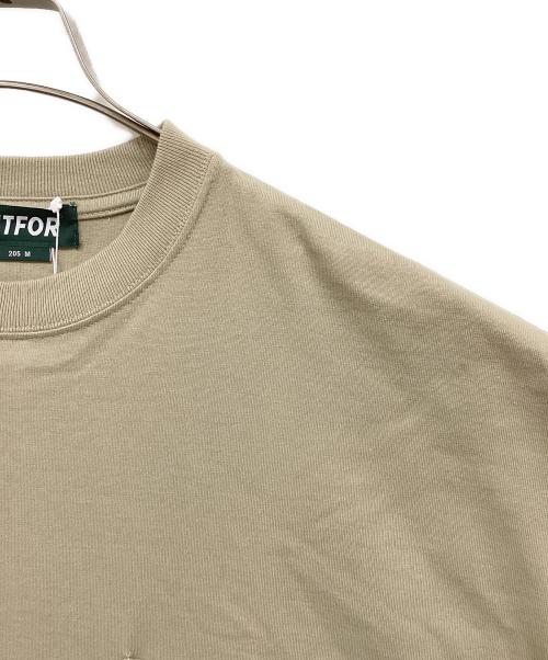 fitfor（フィットフォー）fitfor (フィットフォー) 205 WIDE HALF SLEEVE TEE ベージュ サイズ:Mの古着・服飾アイテム
