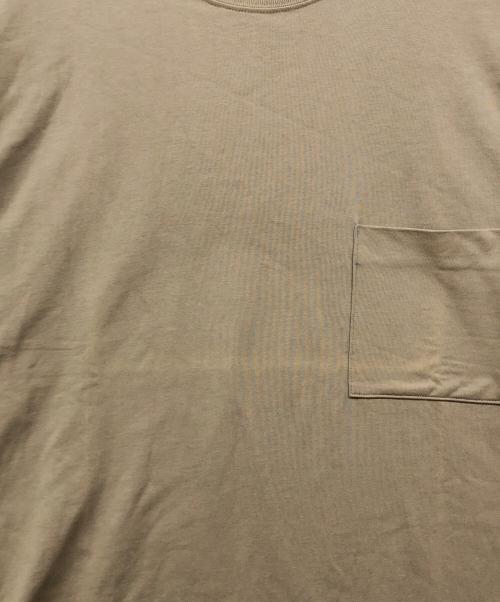 fitfor（フィットフォー）FITFOR (フィットフォー) 205 WIDE HALF SLEEVE TEE ベージュ サイズ:Lの古着・服飾アイテム