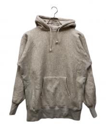 Champion（チャンピオン）の古着「TRUE TO ARCHIVES  リバースウィーブ(R) プルオーバーアフターフーデッドスウェットシャツ」｜アイボリー