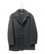COMME des GARCONSコムデギャルソン）の古着「95AW 太番手 ウールハーフコート」｜ブラック
