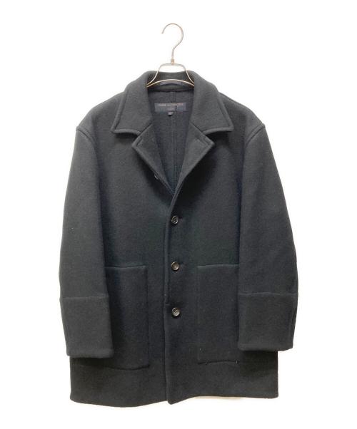 COMME des GARCONS（コムデギャルソン）COMME des GARCONS (コムデギャルソン) 95AW 太番手 ウールハーフコート ブラック サイズ:Mの古着・服飾アイテム