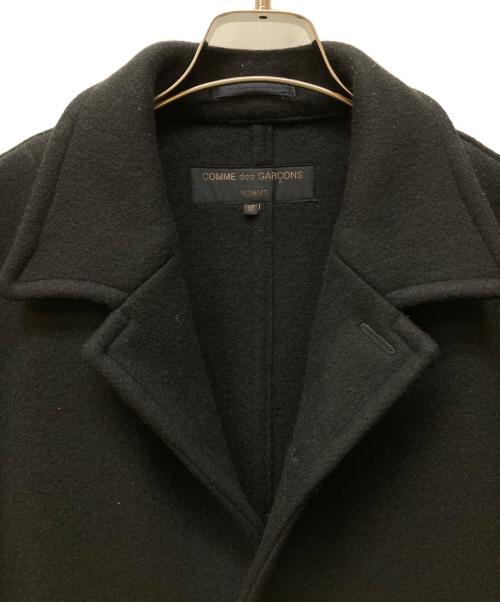COMME des GARCONS（コムデギャルソン）COMME des GARCONS (コムデギャルソン) 95AW 太番手 ウールハーフコート ブラック サイズ:Mの古着・服飾アイテム