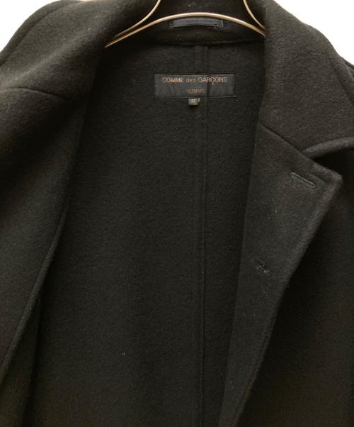 COMME des GARCONS（コムデギャルソン）COMME des GARCONS (コムデギャルソン) 95AW 太番手 ウールハーフコート ブラック サイズ:Mの古着・服飾アイテム