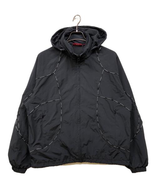 SUPREME（シュプリーム）Supreme (シュプリーム) 23FW LOGO PIPING HOODED JACKET ブラック サイズ:Sの古着・服飾アイテム
