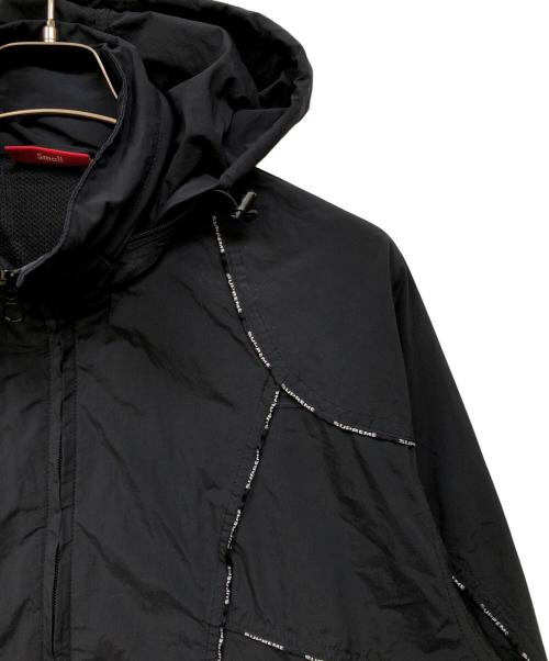 SUPREME（シュプリーム）Supreme (シュプリーム) 23FW LOGO PIPING HOODED JACKET ブラック サイズ:Sの古着・服飾アイテム