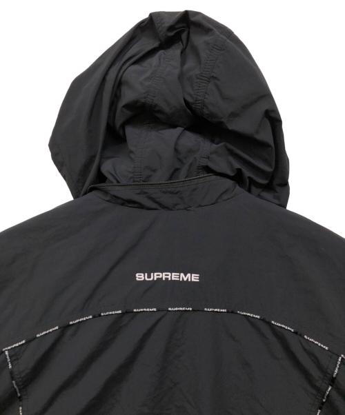 SUPREME（シュプリーム）Supreme (シュプリーム) 23FW LOGO PIPING HOODED JACKET ブラック サイズ:Sの古着・服飾アイテム