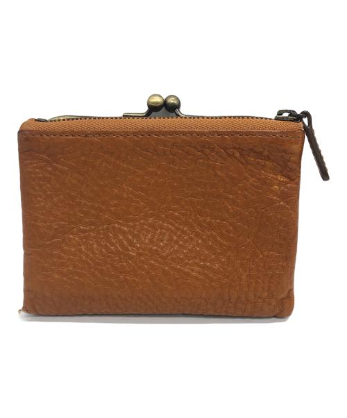 土屋鞄（ツチヤカバン）土屋鞄 (ツチヤカバン) トーンオイルヌメ がま口ポケット財布 ブラウンの古着・服飾アイテム