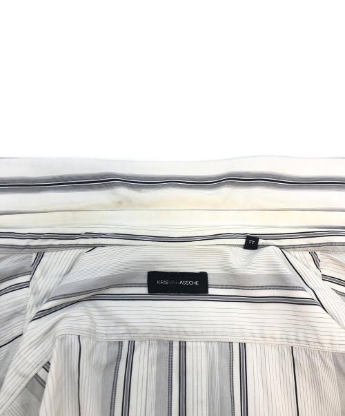 KRIS VAN ASSCHE（クリス ヴァン アッシュ）KRIS VAN ASSCHE (クリス ヴァン アッシュ) レイヤードシャツ ホワイト サイズ:44の古着・服飾アイテム