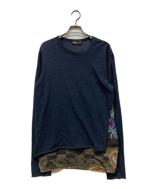 KOLOR（カラー）KOLOR (カラー) ナイロンカバリング天竺カットソー ネイビー サイズ:１の古着・服飾アイテム