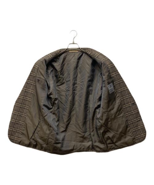 ISSEY MIYAKE（イッセイミヤケ）ISSEY MIYAKE (イッセイミヤケ) 2Bツイードジャケット ブラック×ブラウン サイズ:Mの古着・服飾アイテム