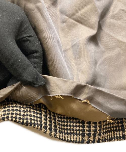 ISSEY MIYAKE（イッセイミヤケ）ISSEY MIYAKE (イッセイミヤケ) 2Bツイードジャケット ブラック×ブラウン サイズ:Mの古着・服飾アイテム