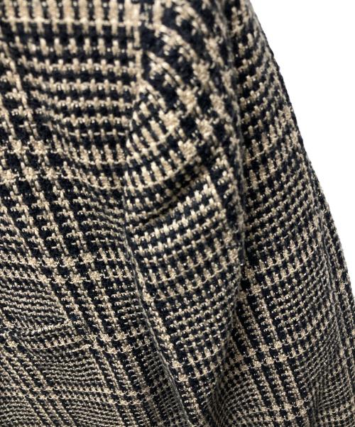 ISSEY MIYAKE（イッセイミヤケ）ISSEY MIYAKE (イッセイミヤケ) 2Bツイードジャケット ブラック×ブラウン サイズ:Mの古着・服飾アイテム