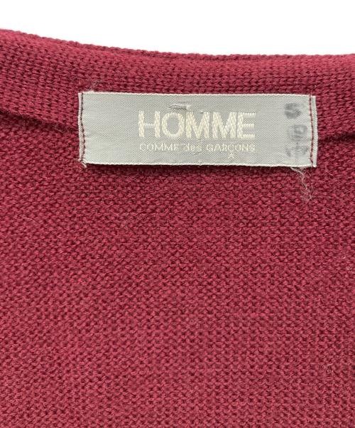 COMME des GARCONS HOMME（コムデギャルソン オム）COMME des GARCONS HOMME (コムデギャルソン オム) アーカイブニットジレ ベージュ×レッド サイズ:記載無し（実寸サイズをご確認ください）の古着・服飾アイテム