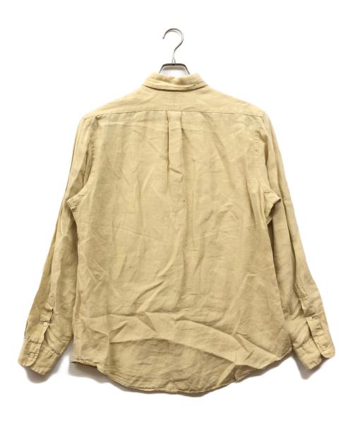POLO RALPH LAUREN（ポロ・ラルフローレン）POLO RALPH LAUREN (ポロ・ラルフローレン) リネンボタンダウンシャツ ベージュ サイズ:Lの古着・服飾アイテム